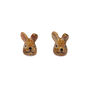Porcelain bunny stud earrings by And Mary